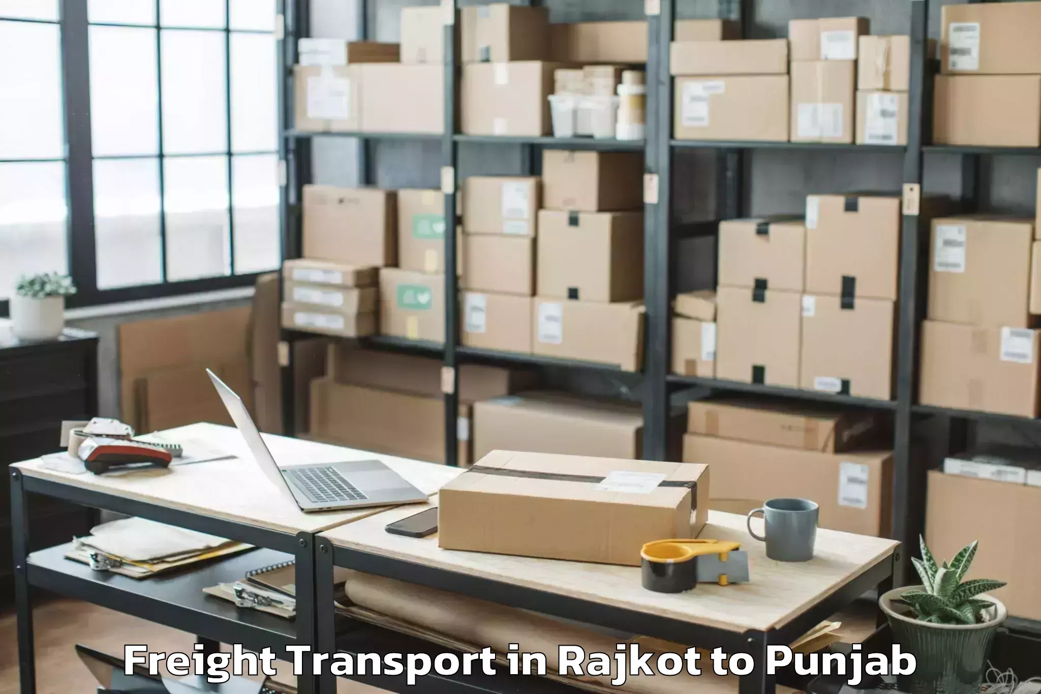 Easy Rajkot to Rajiv Gandhi National Universi Freight Transport Booking